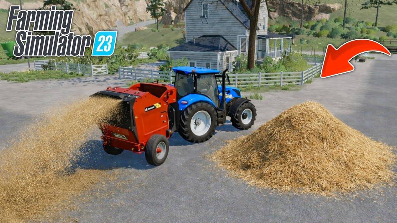 Cows Feeding with Straw & Silage in Fs23 | Farming Simulator 23