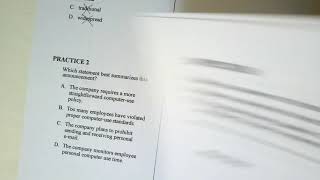 CASAS Level C Reading #1