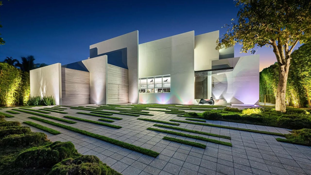 $18,000,000! THE FINEST modern architectural home in all of Naples on a private peninsula