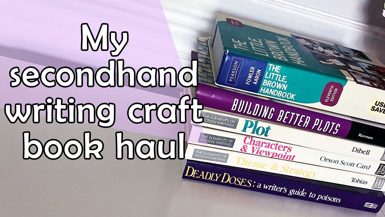 My secondhand writing craft book haul - YouTube