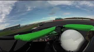 Passing the Top Gear Bentley at the 2017 Birkett Relay at Silverstone