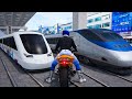 3D Driving Class Bike vs High Speed Train Challenge 🚄 | Crazy Train Crossing Gameplay 