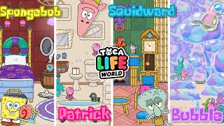 Toca Life World | SpongeBob furniture Pack Build!? (Character Rooms)