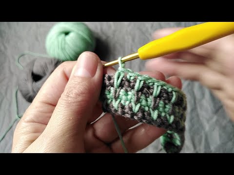 Вязание крючком схемы двухцветное вязание