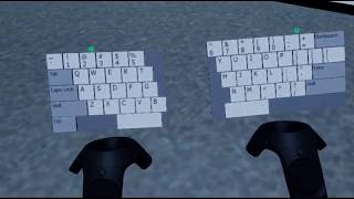 VR keyboard prototype