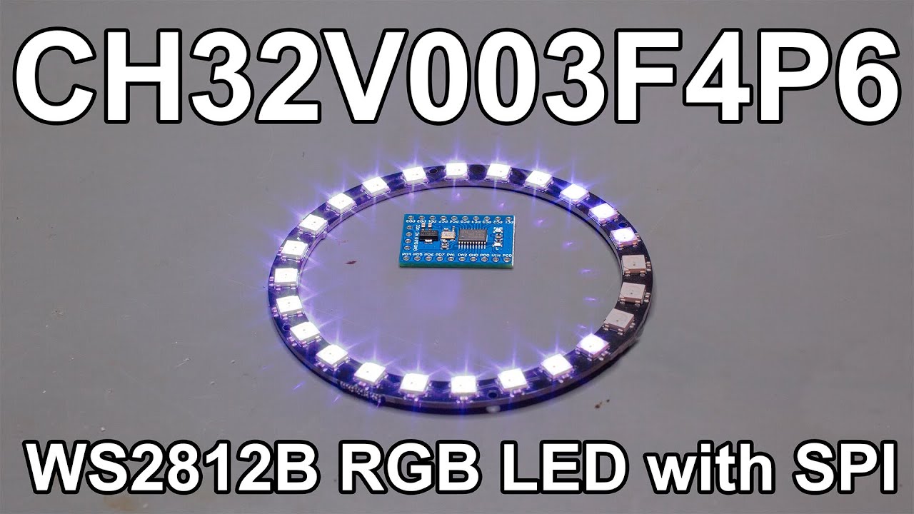 CH32V003F4P6 with WS2812B RGB LEDs — Curious Scientist