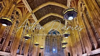 Autumn Diaries 🍁⭑🍂༘⋆ a cozy day   visiting the UW library!