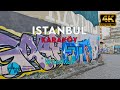 ⁴ᴷ⁵⁰ ISTANBUL WALK IN LOCKDOWN 🇹🇷 Empty Karaköy Streets in Lockdown at Weekends (Dark Mode)