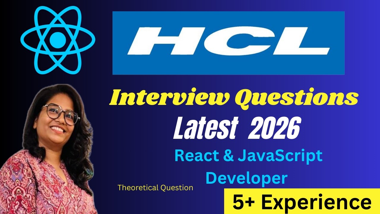 HCL Latest 2026 Interview Questions for React and JavaScript profile ...