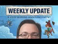 A very boring book announcement  weekly update