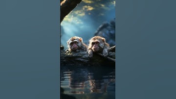 Stylize Parameter Showdown: Midjourney v5.2 Low to High photo of two monkeys enjoying a hot spring