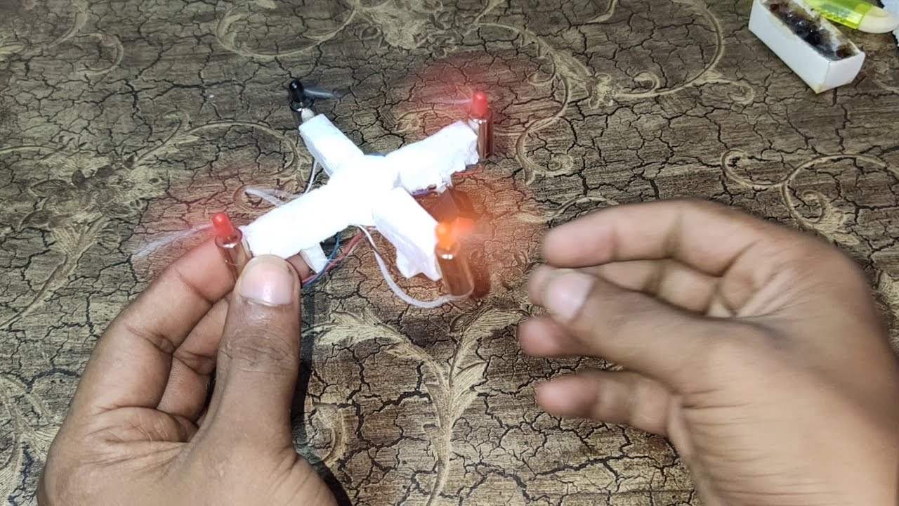 how to make a flying drone with camera at home
