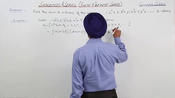 CBSE l Free topic l  CLASS 11 l MATH l SEQUENCE AND SERIES l Example l L10