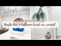 MASTER BED &amp; BATHROOM DECORATE WITH ME!! | NEWLEY REMODELED bed &amp; bathroom !! 🛏🛁