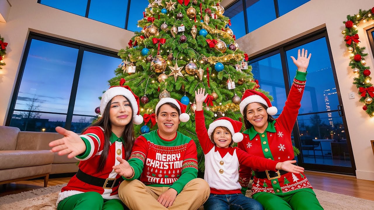 PUSIMOS UN ARBOL DE NAVIDAD GIGANTE EN NESTRA CASA | VLOG | @eslielsa 