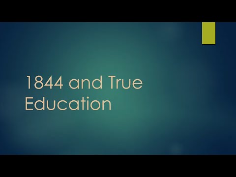 Prayer Meeting: "1844 and True Education," by Amy Pershin