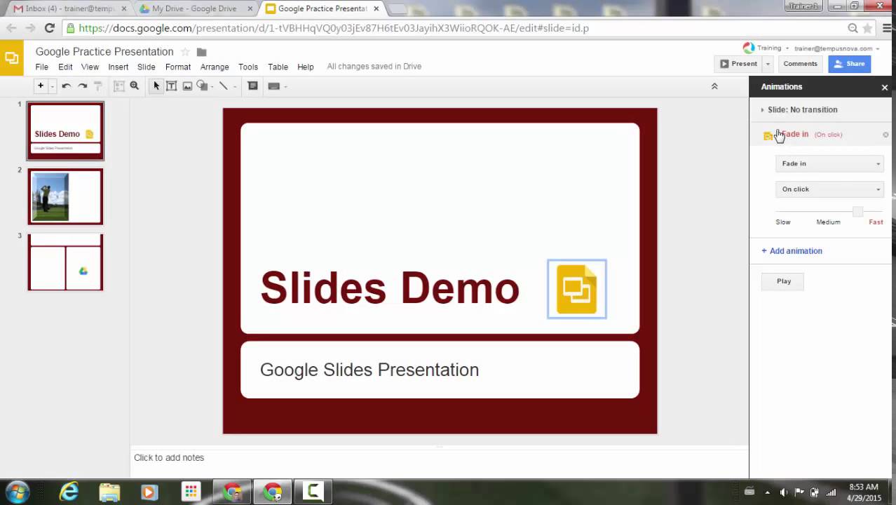 Animation improvements in Google Slides - YouTube