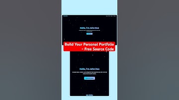 Free Modern Portfolio Website Ready to Use | HTML CSS JavaScript  #coding #webdesign #ai #portfolio