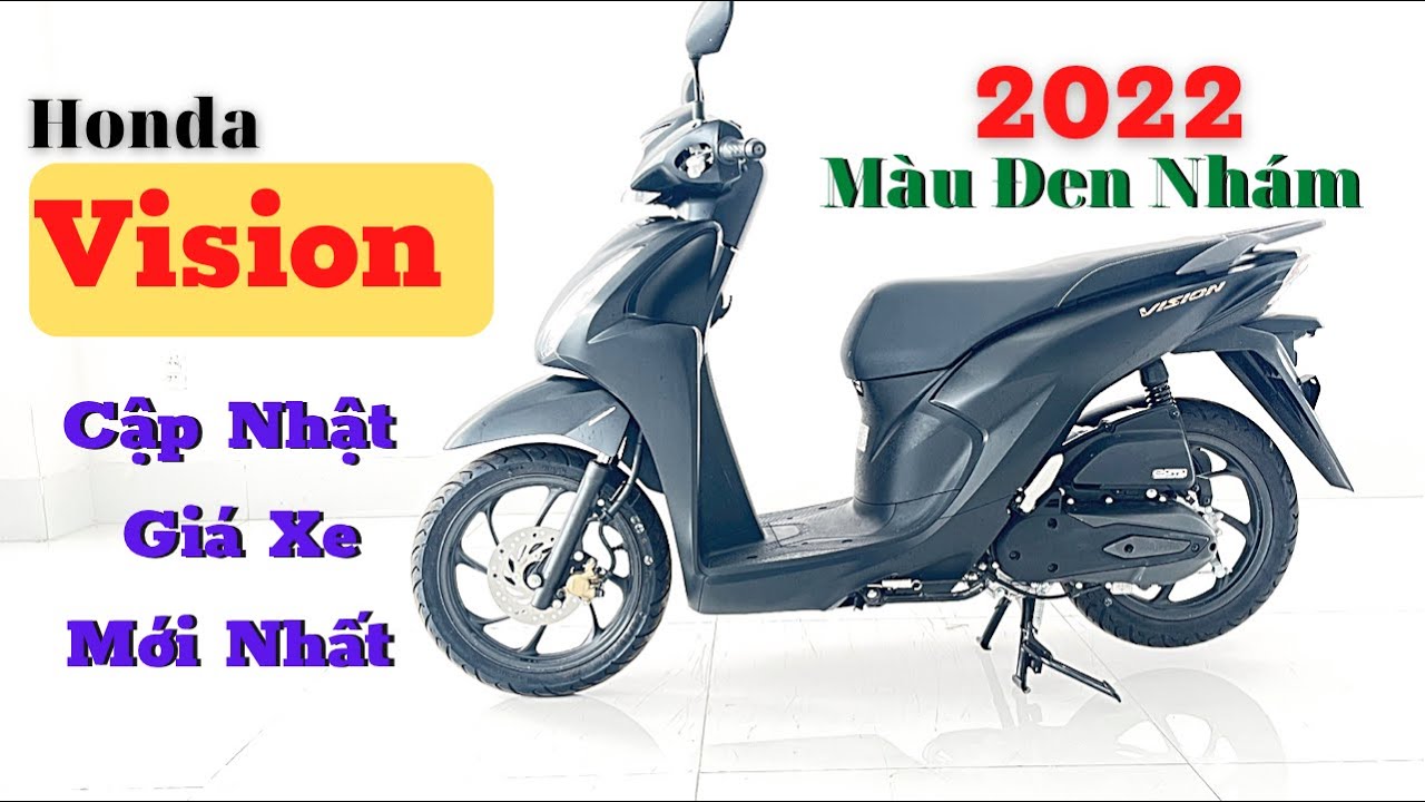 Giá xe Honda Vision 2016 2017 màu đen nhám Matte Black mới nhất