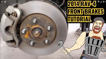 TOYOTA RAV-4 RAV4 FRONT BRAKES TUTORIAL  2006-2010 2011 2012 2013 2014 2015 2016 2017 2018