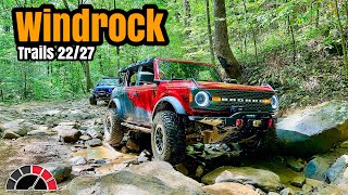 Off Road at WINDROCK PARK - Trail 22 / 27 - Ford Bronco and Jeep Wrangler