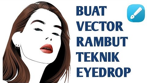 Create a simple hair vector (EYEDROP) | Infinite Design