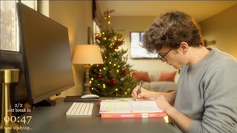 4-HOUR | Study With Me | One break, No music, Deep work