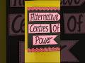 Alternative Centres of Power Class12th Project #project #projects