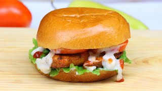 মেয়নিজ/ চীজ ছাড়াই ফাষ্টফুডের চিকেন বাইট বার্গার রেসিপি | Chicken Burger | No meyo,no cheese burger