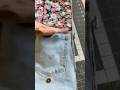 Making a Jean purse no zipper crossbody side satchel