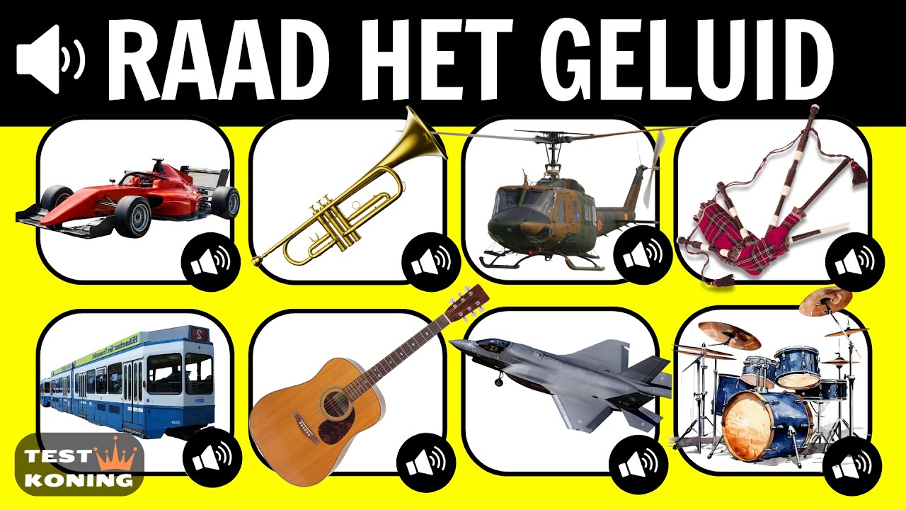 De Ultieme Geluiden Quiz 🎧 | Test je gehoor met deze 20 geluiden 🎸🚀