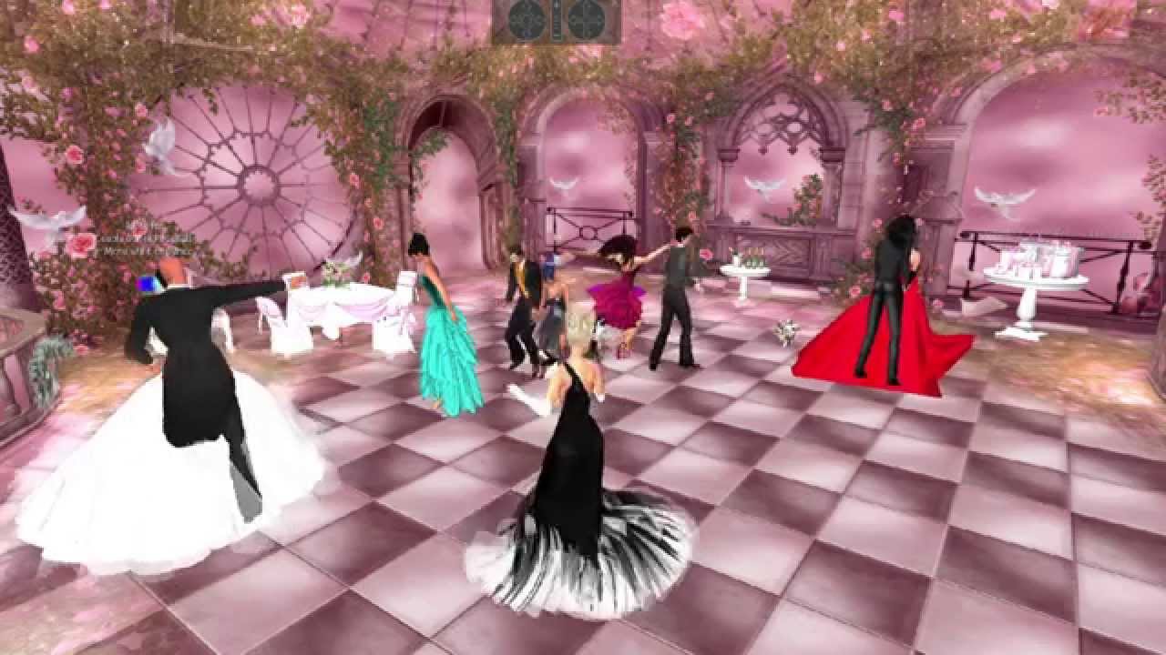 Second Life; ReceptionParty after a wedding ceremony YouTube