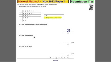 Q18 Edexcel GCSE Maths 1F November 2012