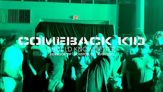 Comeback Kid - Should Know Better (Live at Rise Rooftop, Houston, TX)