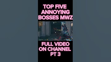 MOST ANNOYING BOSSES IN MODERN WARFARE ZOMBIES #gaming #callofduty #mwz #cod #mw3
