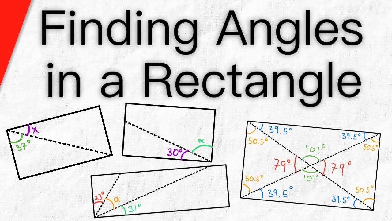 Finding Angles In A Rectangle | Geometry