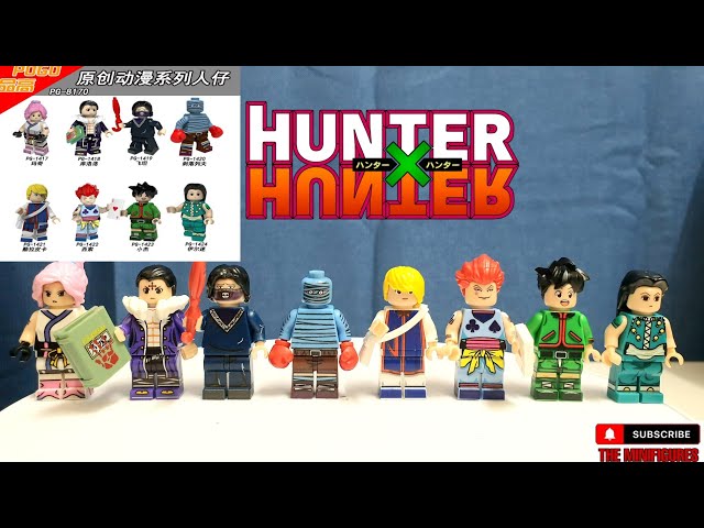 Lego Hunter X Hunter Characters Lego Minifigures Bricks Set By POGO  PG-8170, Hisoka, Gon Unofficial 
