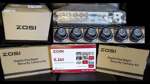 ZOSI CCTV Surveillance System | 8 Channel 1080P | unboxing