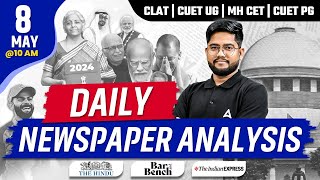 08 MAY The Hindu Analysis | Daily Newspaper Analysis Today | Current Affairs With Rohit Sir