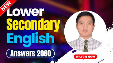 TSC Lower Secondary English Questions