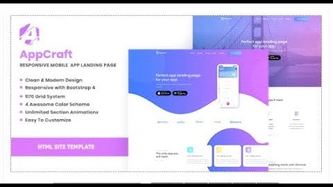 AppCraft - Creative Template for Mobile App Landing Page | Themeforest Templates