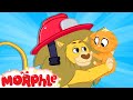 Fireman Cat - My Magic Pet Morphle | Cartoons For Kids | Morphle TV