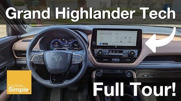 2024 Toyota Grand Highlander Digital Cluster + 12.3" Infotainment | Full Tour!