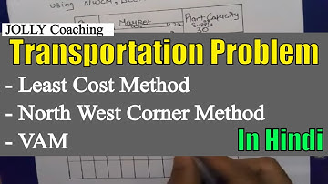 Transportation Problem | Using Vogle
