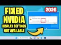 Nvidia Display settings are not available in Windows 10/11/8/7 - Here’s How to Fix this Error