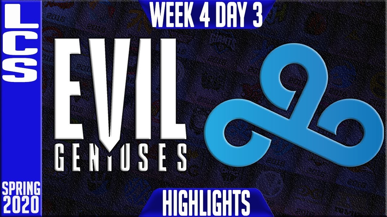 EG vs C9 Highlights | LCS Spring 2020 W4D3 | Evil Geniuses vs Cloud9