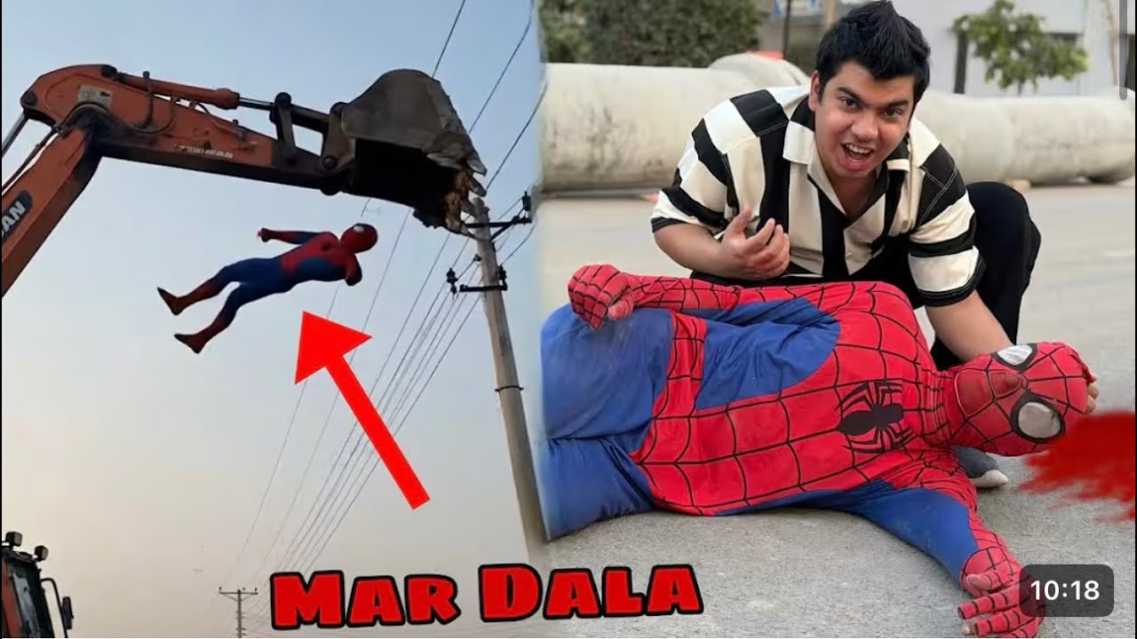 Spider Ko Mar Dala 😨 Face Reveal Kr Dea 😁