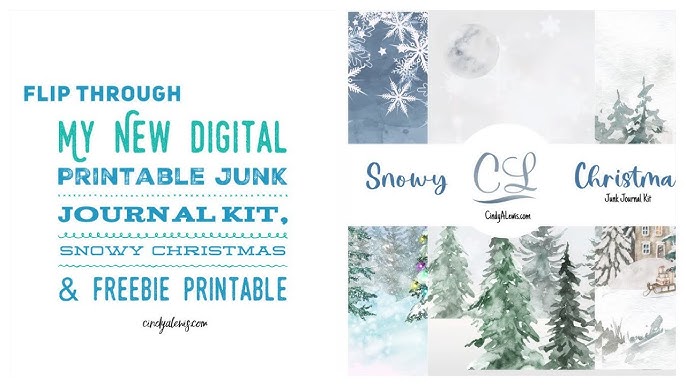 Flip Through My New Digital Printable Junk Journal Kit, Snowy Christmas & Freebie Printable - YouTube flip-through-my-new-digital-printable-junk-journal-kit-snowy-christmas-freebie-printable-youtube