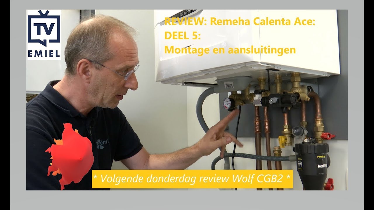 Remeha Calenta Ace - Deel 5: Montage En Aansluiting - Youtube