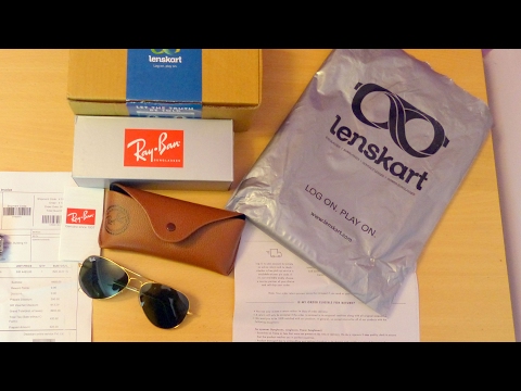 Ray-Ban RB3025 Aviator Sunglasses from Lenskart India - Unboxing, Review & Fake/Real Test